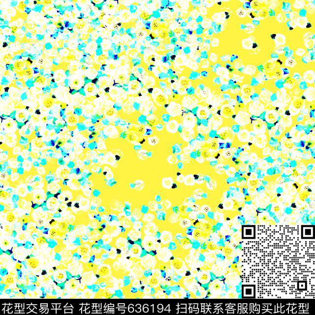 乱花小碎花玫瑰数码印花华亿平台下载（图片编号: 636194） - 瓦栏（Walan）