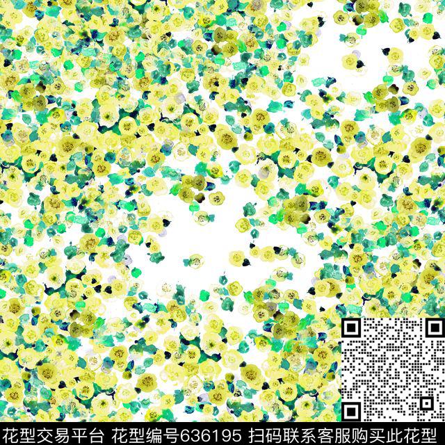 乱花小碎花玫瑰数码印花华亿平台下载（图片编号: 636195） - 瓦栏（Walan）