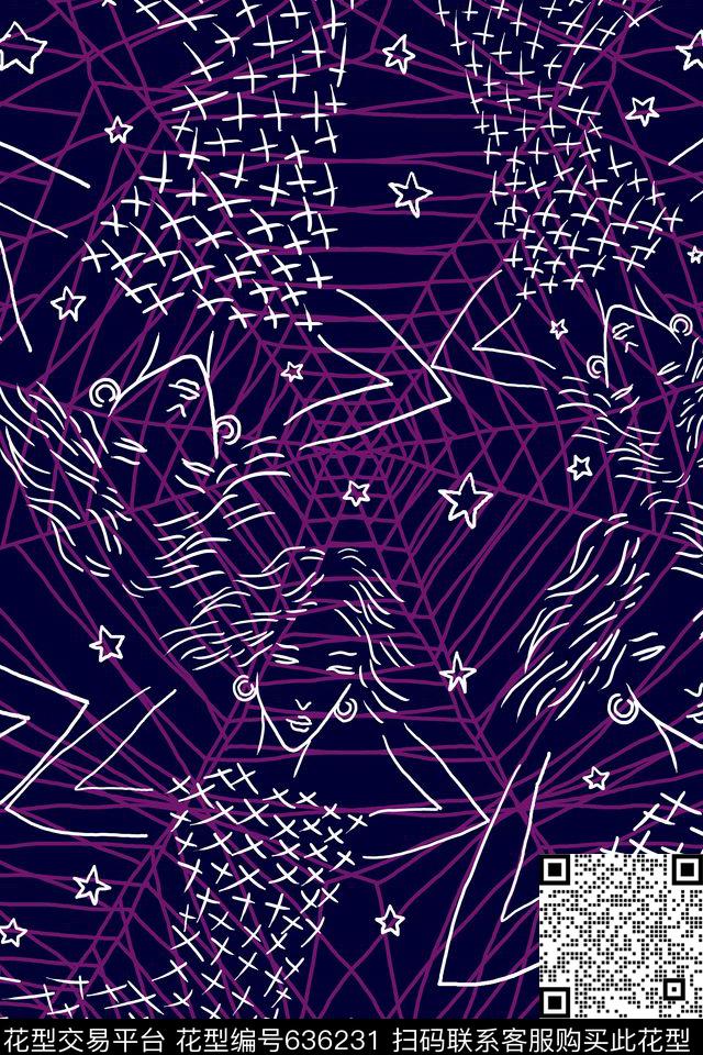 原创抽象线条英伦传统印花华亿平台下载（图片编号: 636231） - 瓦栏（Walan）