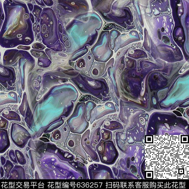 肌理抽象艺术数码印花华亿平台下载（图片编号: 636257） - 瓦栏（Walan）
