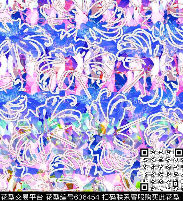 花卉热带花卉女裙子数码印花华亿平台下载（图片编号: 636454） - 瓦栏（Walan）