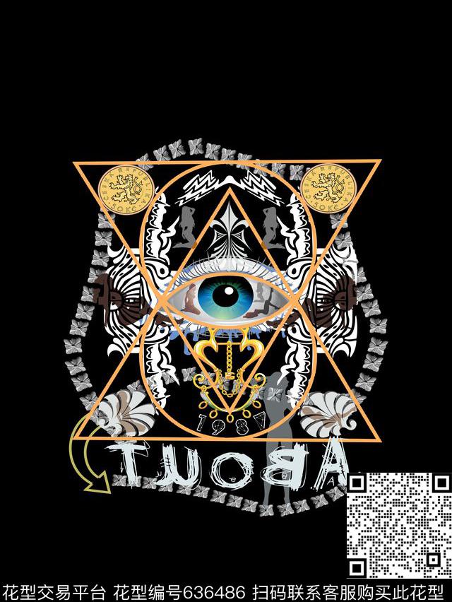 潮流趣味休闲风传统印花华亿平台下载（图片编号: 636486） - 瓦栏（Walan）