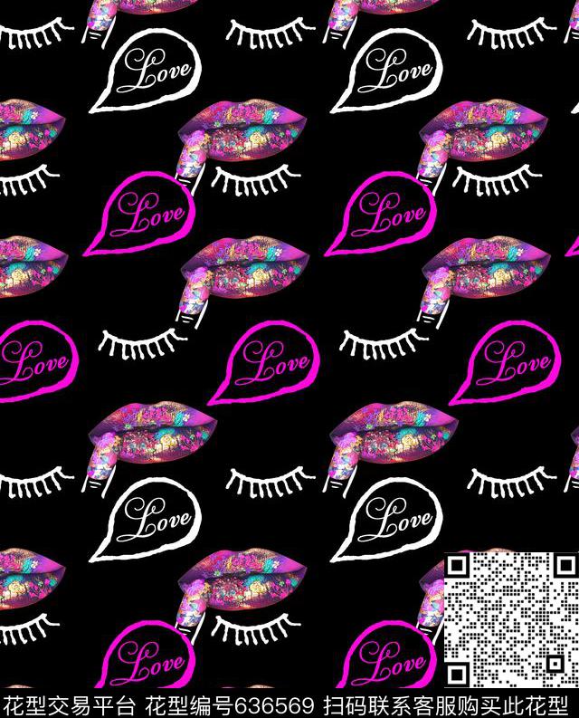 时尚几何抽象数码印花华亿平台下载（图片编号: 636569） - 瓦栏（Walan）