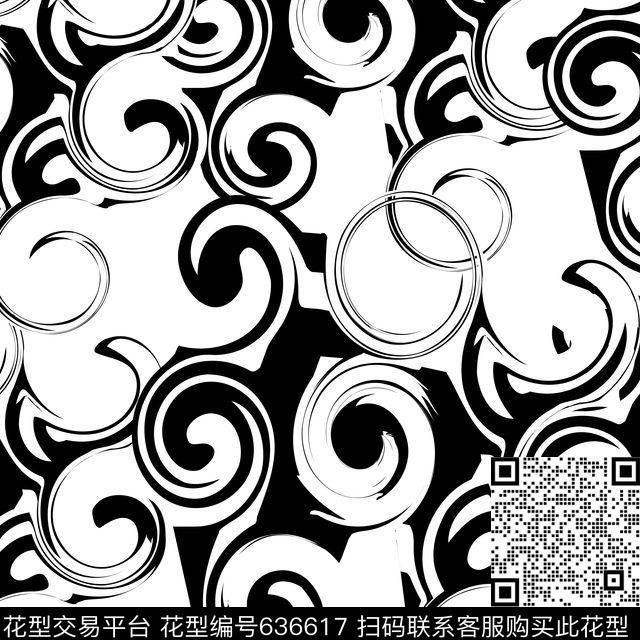 不规则几何圆圈圆形数码印花华亿平台下载（图片编号: 636617） - 瓦栏（Walan）