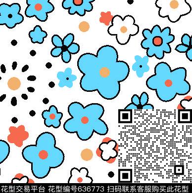 时尚小花衬衫夹克数码印花华亿平台下载（图片编号: 636773） - 瓦栏（Walan）