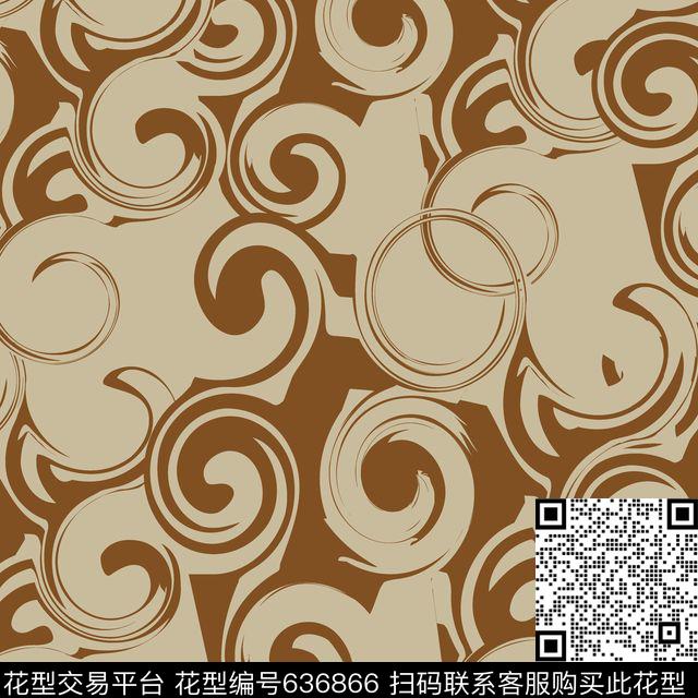 不规则几何圆圈圆形数码印花华亿平台下载（图片编号: 636866） - 瓦栏（Walan）