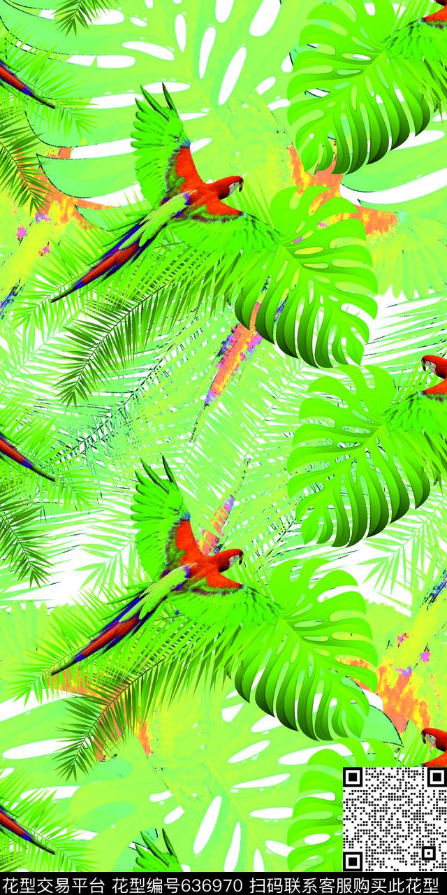 animalleavestropical数码印花华亿平台下载（图片编号: 636970） - 瓦栏（Walan）