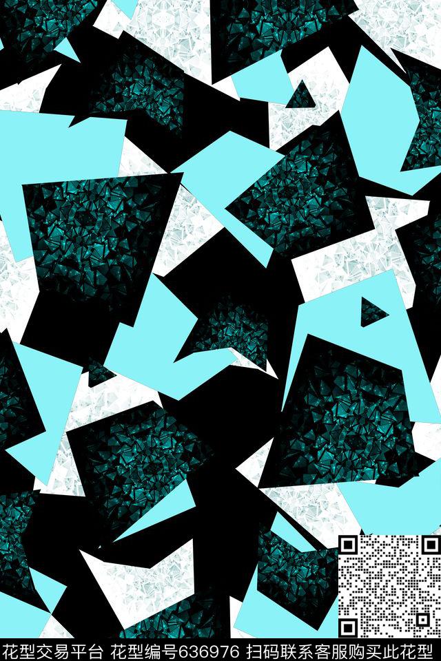 几何剪影玻璃数码印花华亿平台下载（图片编号: 636976） - 瓦栏（Walan）