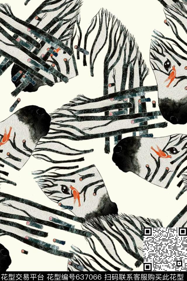 可爱油画卡通数码印花华亿平台下载（图片编号: 637066） - 瓦栏（Walan）