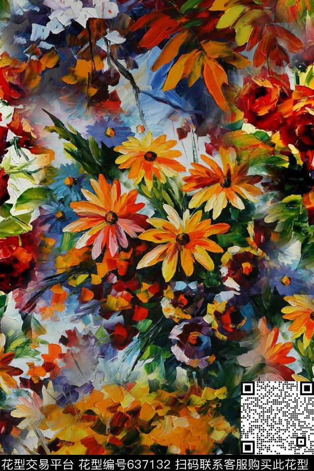 国画民族风中国风数码印花华亿平台下载（图片编号: 637132） - 瓦栏（Walan）