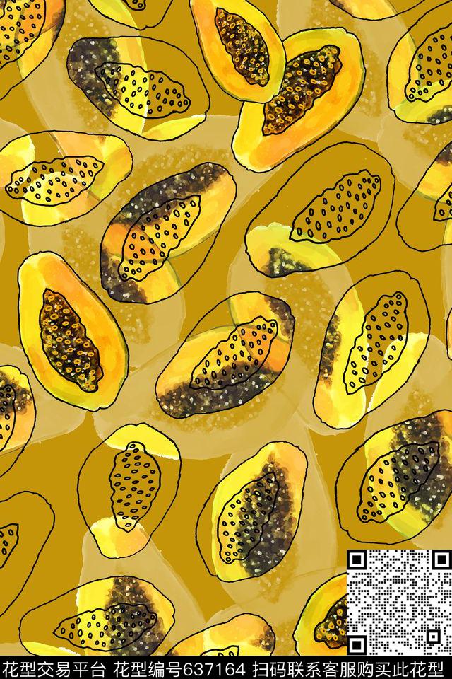 L.D~手绘L.D~水彩L.D~趣味传统印花华亿平台下载（图片编号: 637164） - 瓦栏（Walan）