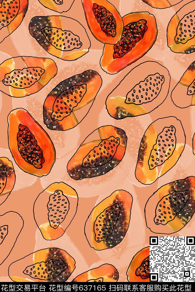 L.D~手绘L.D~水彩L.D~趣味传统印花华亿平台下载（图片编号: 637165） - 瓦栏（Walan）