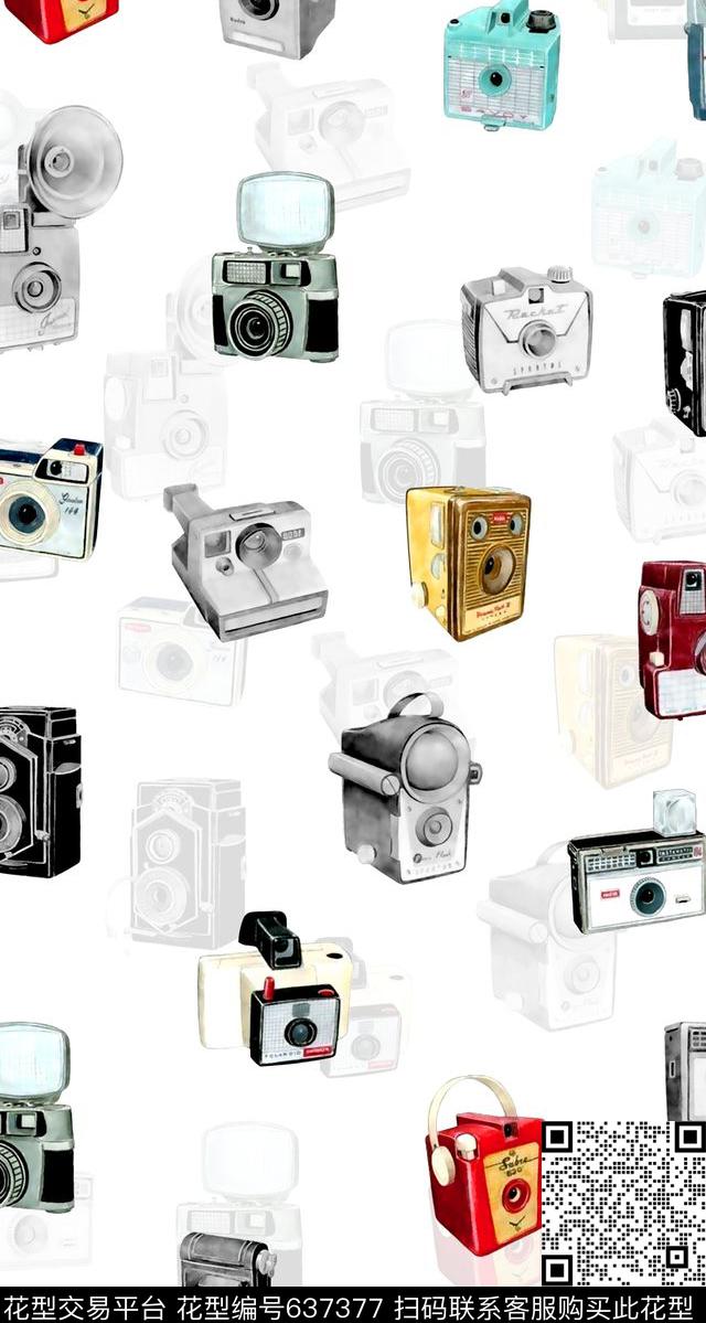 花卉卡通国外手绘花卉数码印花华亿平台下载（图片编号: 637377） - 瓦栏（Walan）