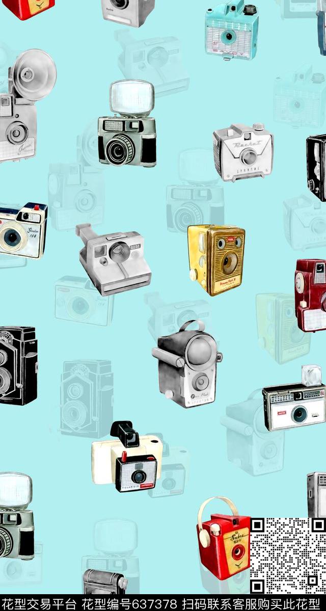 花卉卡通国外手绘花卉数码印花华亿平台下载（图片编号: 637378） - 瓦栏（Walan）