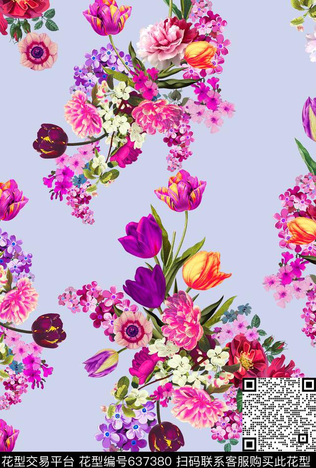 欧美大牌风佩斯利数码印花华亿平台下载（图片编号: 637380） - 瓦栏（Walan）