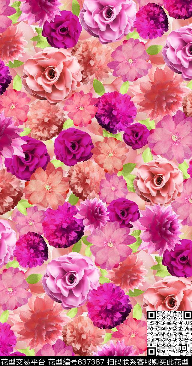 欧美大牌风佩斯利数码印花华亿平台下载（图片编号: 637387） - 瓦栏（Walan）