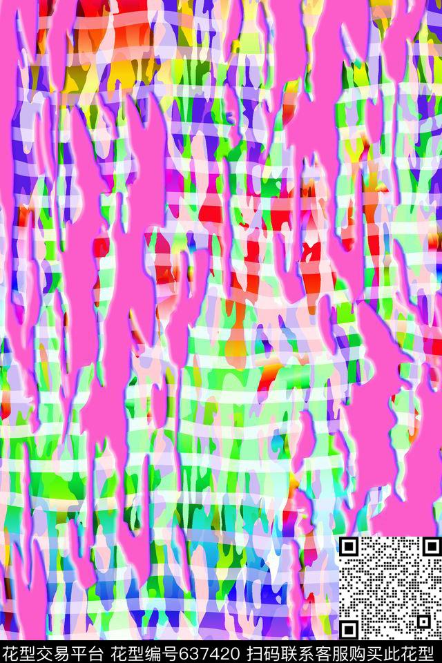 女装泳装几何数码印花华亿平台下载（图片编号: 637420） - 瓦栏（Walan）