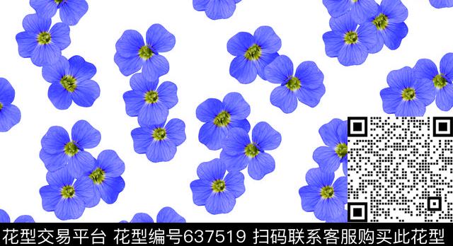花瓣乱花花鸟集数码印花华亿平台下载（图片编号: 637519） - 瓦栏（Walan）
