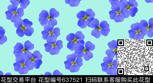 花瓣乱花花鸟集数码印花华亿平台下载（图片编号: 637521） - 瓦栏（Walan）