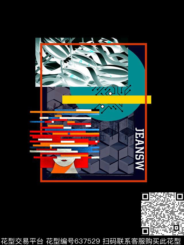 潮牌大牌男装华亿平台数码印花华亿平台下载（图片编号: 637529） - 瓦栏（Walan）