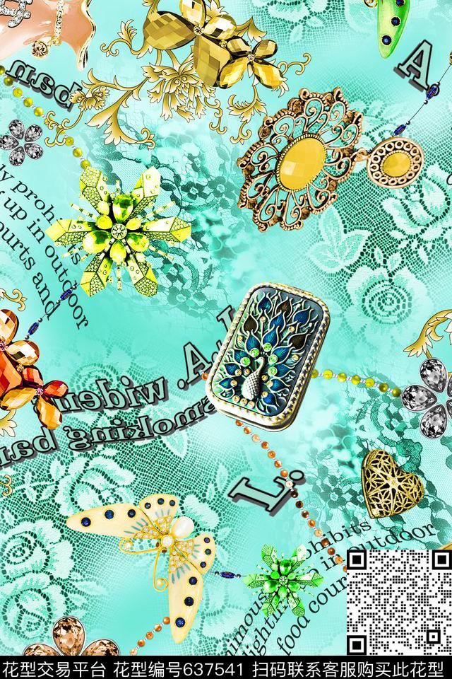 珠宝首饰项链数码印花华亿平台下载（图片编号: 637541） - 瓦栏（Walan）