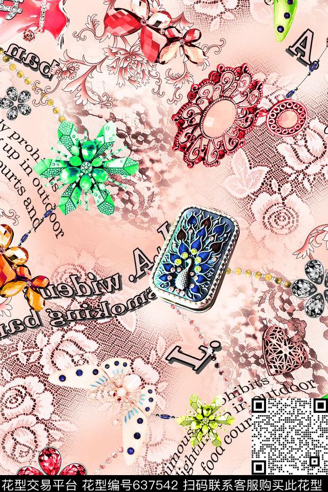 珠宝首饰项链数码印花华亿平台下载（图片编号: 637542） - 瓦栏（Walan）