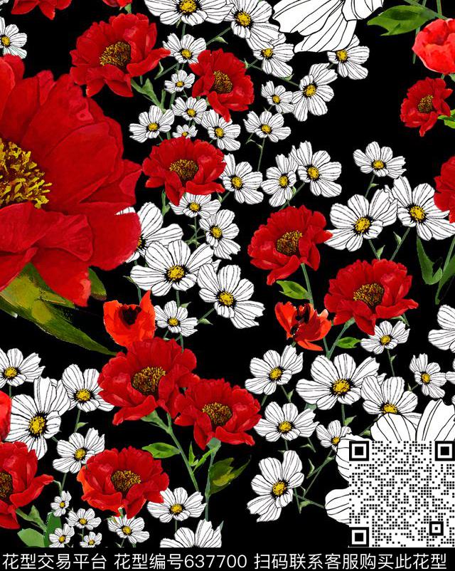 欧美大牌风佩斯利数码印花华亿平台下载（图片编号: 637700） - 瓦栏（Walan）