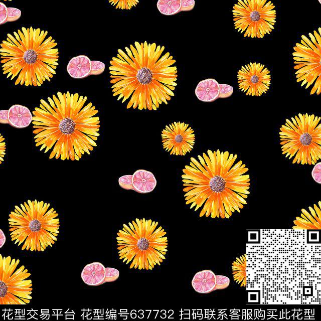 小碎花花朵花卉数码印花华亿平台下载（图片编号: 637732） - 瓦栏（Walan）