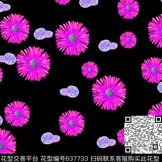 小碎花花朵花卉数码印花华亿平台下载（图片编号: 637733） - 瓦栏（Walan）