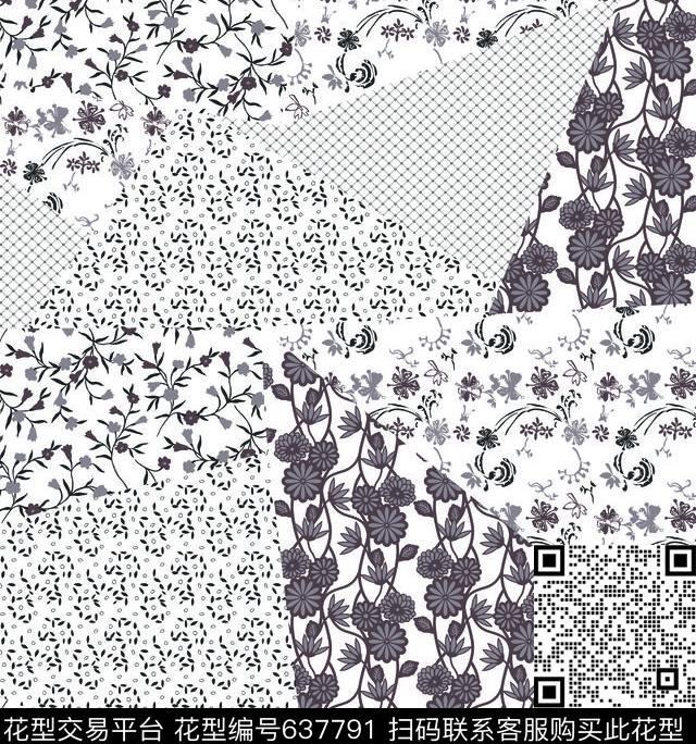 腰果花数码印花华亿平台下载（图片编号: 637791） - 瓦栏（Walan）
