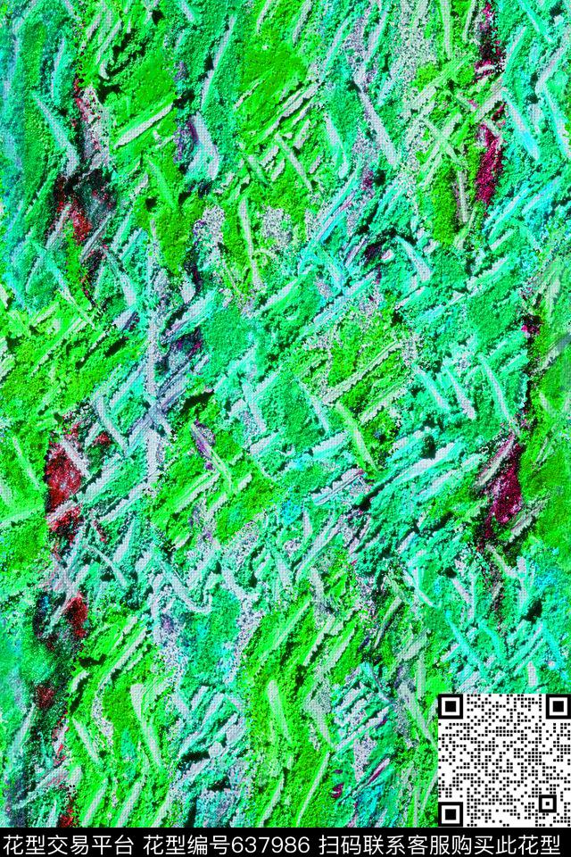 条纹笔触波浪条纹纹理数码印花华亿平台下载（图片编号: 637986） - 瓦栏（Walan）