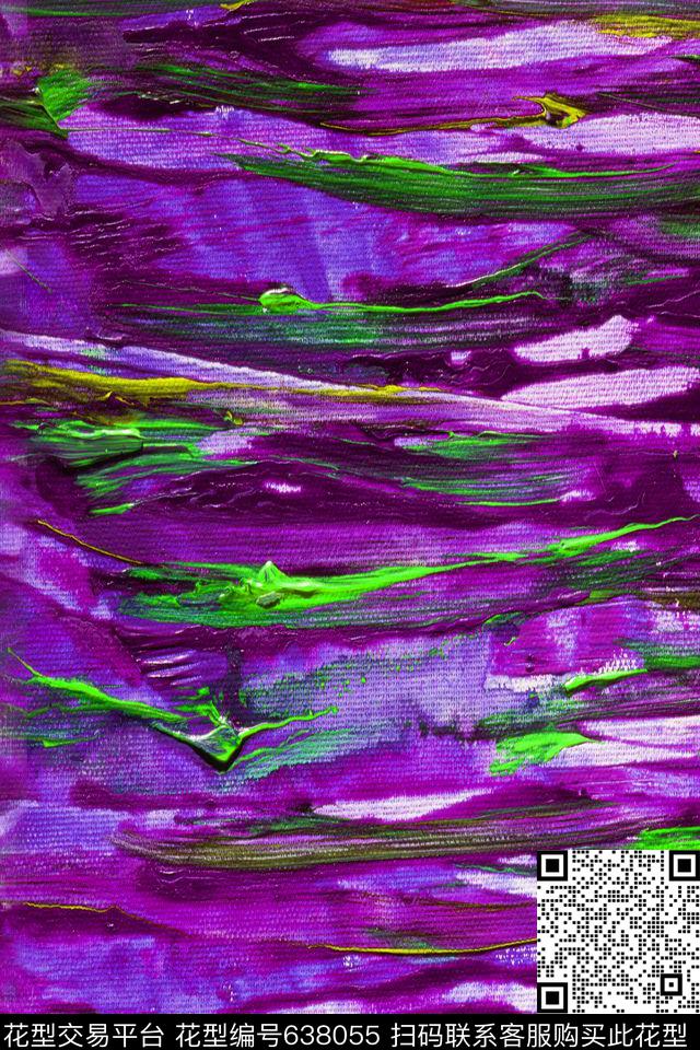 笔触条纹笔触油画肌理数码印花华亿平台下载（图片编号: 638055） - 瓦栏（Walan）