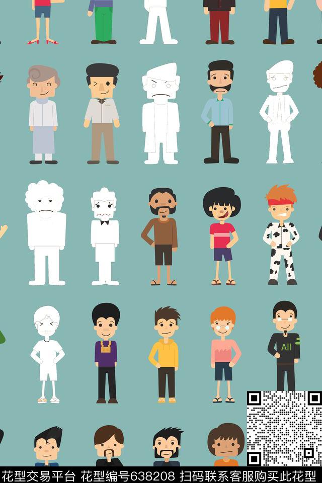 婴童卡通天天开心传统印花华亿平台下载（图片编号: 638208） - 瓦栏（Walan）