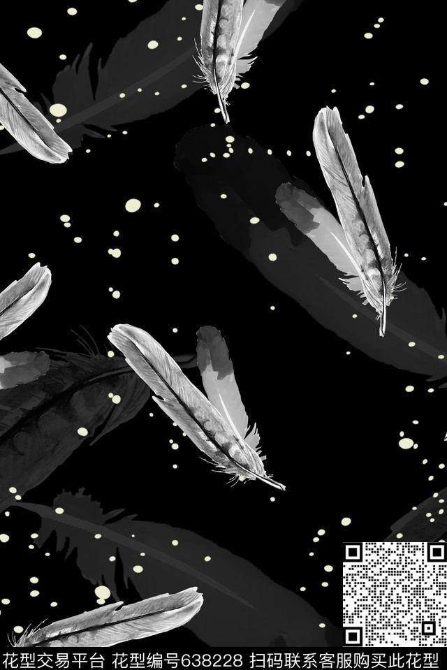 羽毛数码印花华亿平台下载（图片编号: 638228） - 瓦栏（Walan）