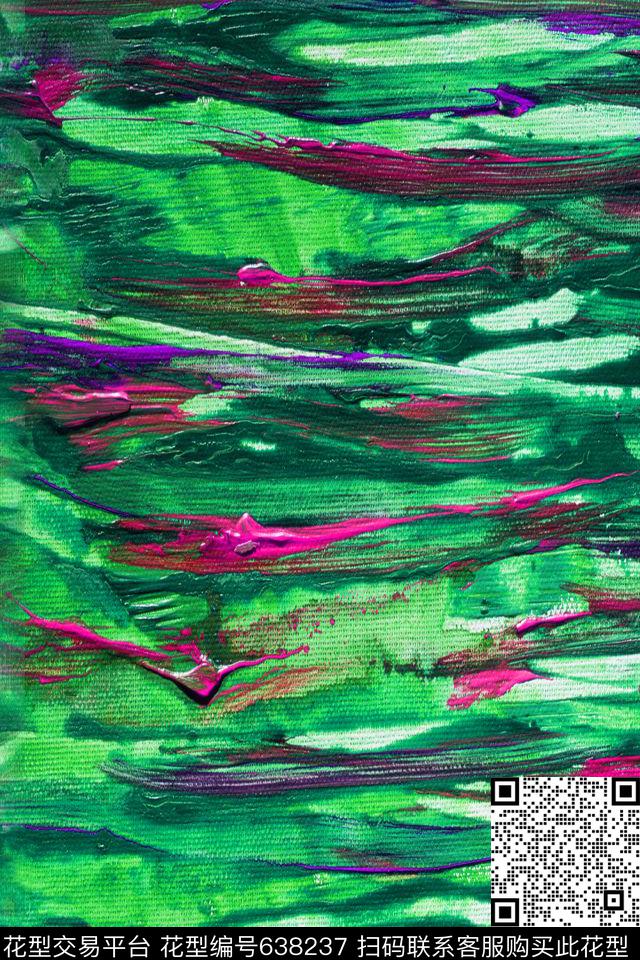 笔触条纹笔触油画肌理数码印花华亿平台下载（图片编号: 638237） - 瓦栏（Walan）