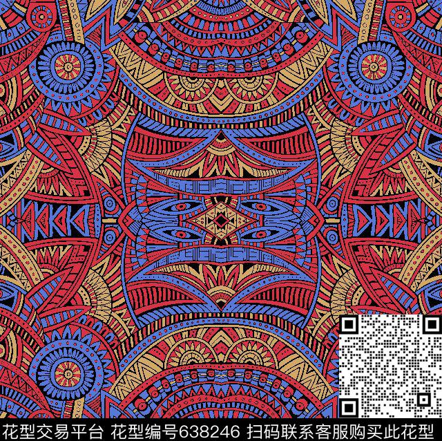 箱包泳装面料传统印花华亿平台下载（图片编号: 638246） - 瓦栏（Walan）