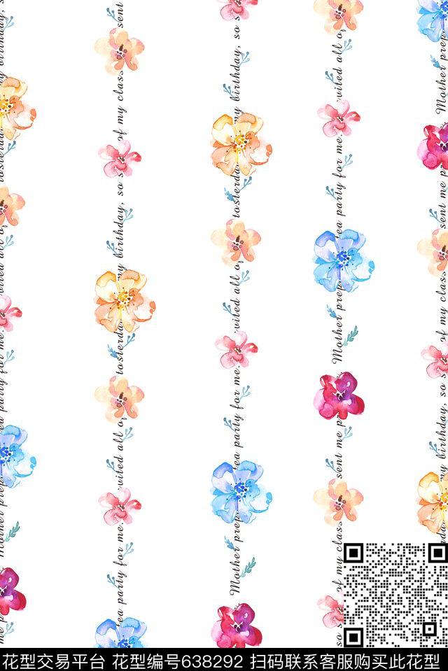 花卉花朵手绘花传统印花华亿平台下载（图片编号: 638292） - 瓦栏（Walan）