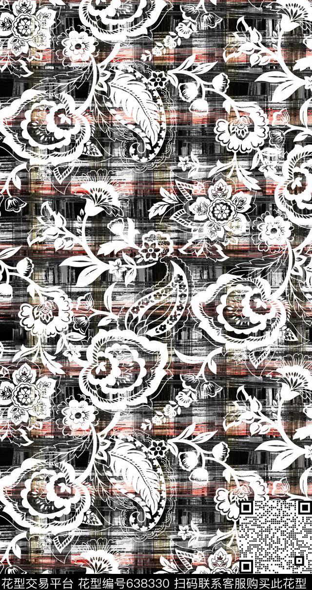 佩斯利Paisley火腿花数码印花华亿平台下载（图片编号: 638330） - 瓦栏（Walan）
