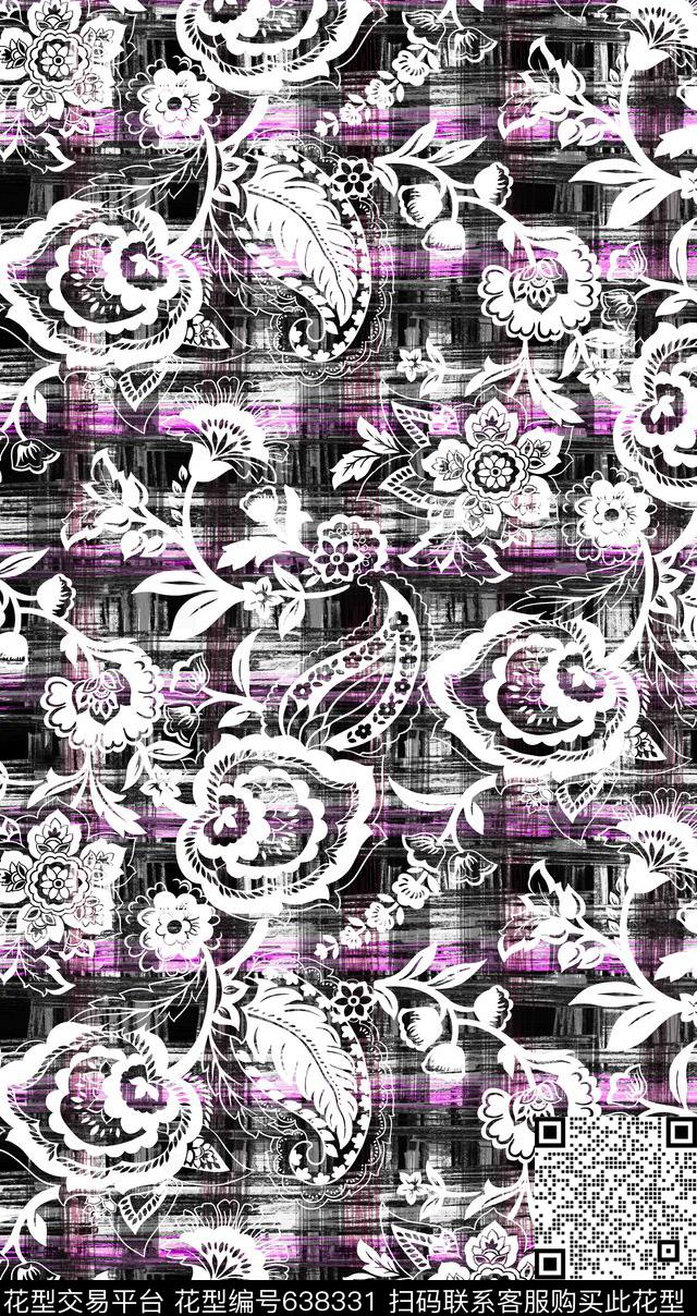 佩斯利Paisley火腿花数码印花华亿平台下载（图片编号: 638331） - 瓦栏（Walan）