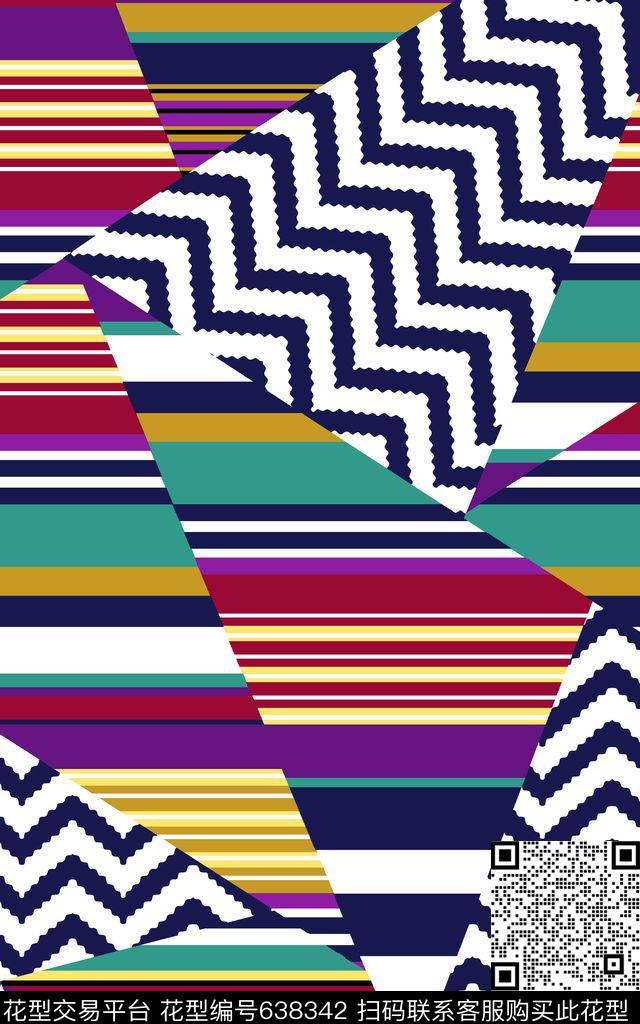 民族风波西米亚格子传统印花华亿平台下载（图片编号: 638342） - 瓦栏（Walan）