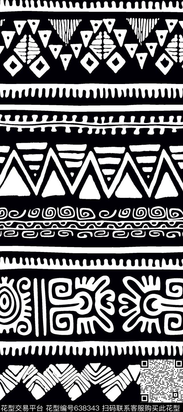 波西米亚民族风0分色区传统印花华亿平台下载（图片编号: 638343） - 瓦栏（Walan）