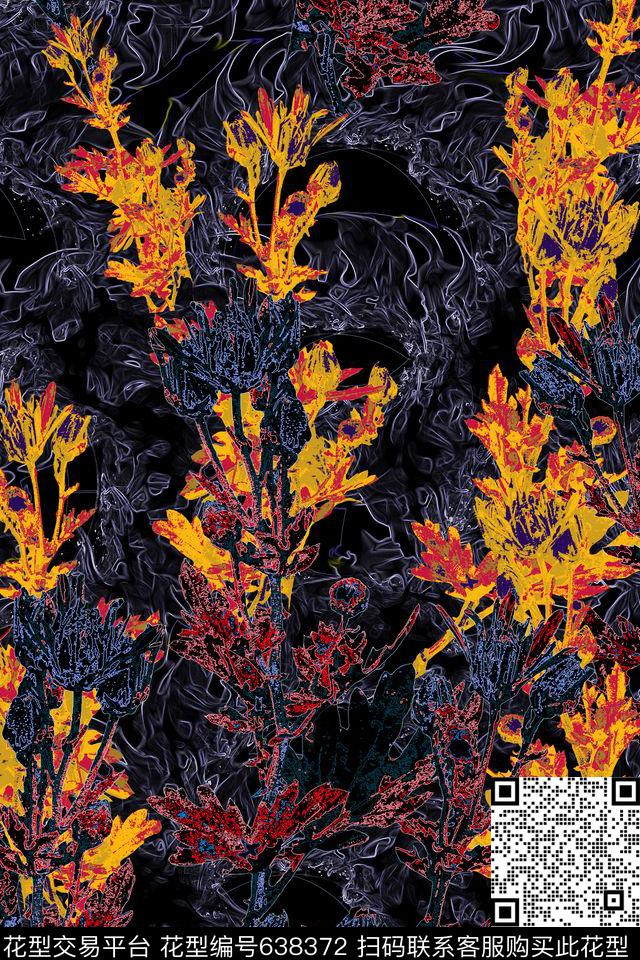 抽象纹理时尚潮流传统印花华亿平台下载（图片编号: 638372） - 瓦栏（Walan）