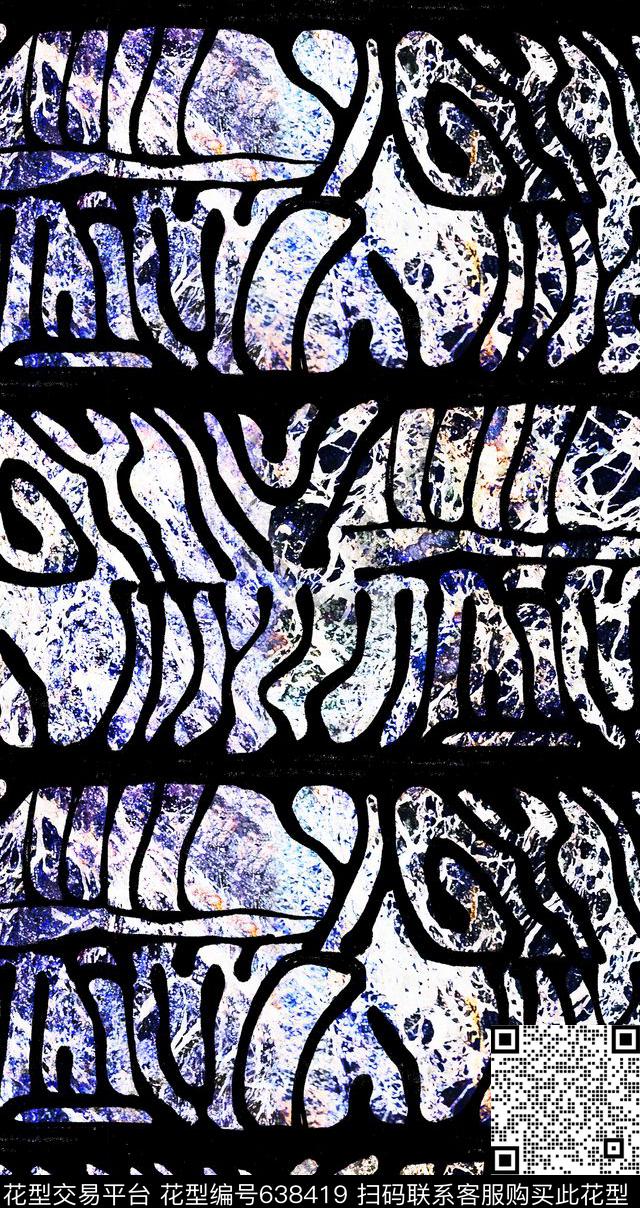 树皮纹理大理石数码印花华亿平台下载（图片编号: 638419） - 瓦栏（Walan）