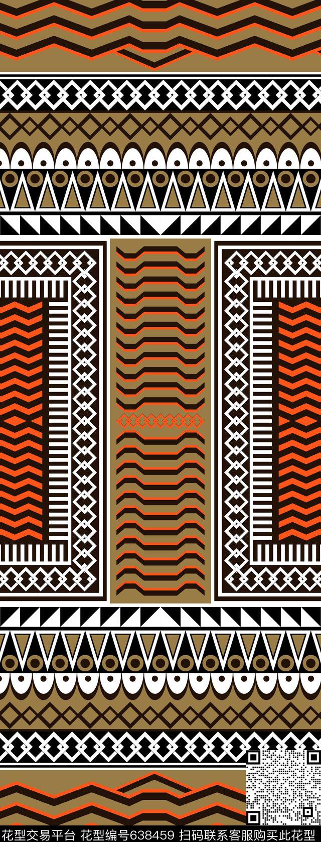 欧美大牌风佩斯利数码印花华亿平台下载（图片编号: 638459） - 瓦栏（Walan）