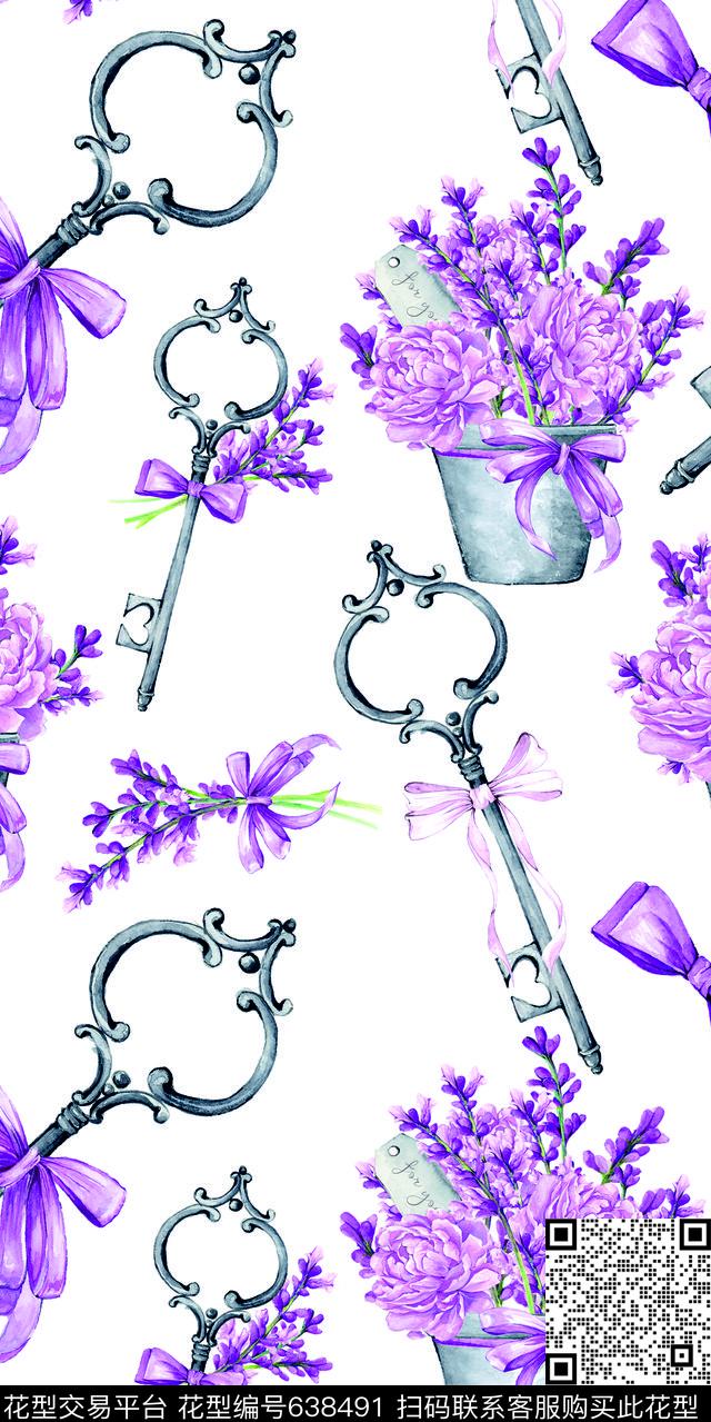 2017romanticwatercolor数码印花华亿平台下载（图片编号: 638491） - 瓦栏（Walan）