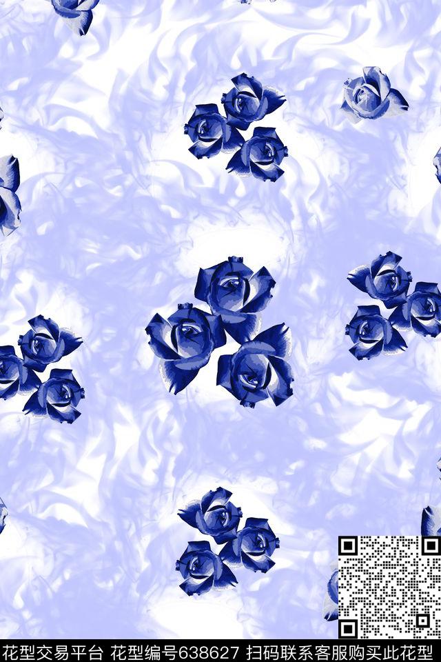 休闲时尚潮流小碎花传统印花华亿平台下载（图片编号: 638627） - 瓦栏（Walan）