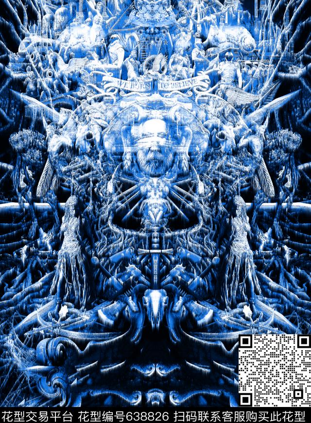 大牌男装品牌男装杀戮数码印花华亿平台下载（图片编号: 638826） - 瓦栏（Walan）