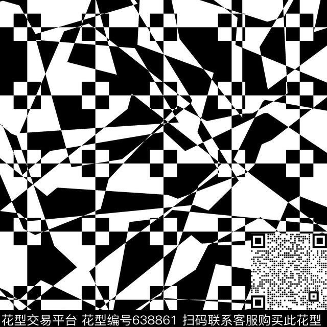 休闲裤不规则几何几何传统印花华亿平台下载（图片编号: 638861） - 瓦栏（Walan）