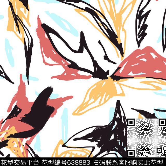 秘密3.0【手绘涂鸦】手绘涂鸦数码印花华亿平台下载（图片编号: 638883） - 瓦栏（Walan）