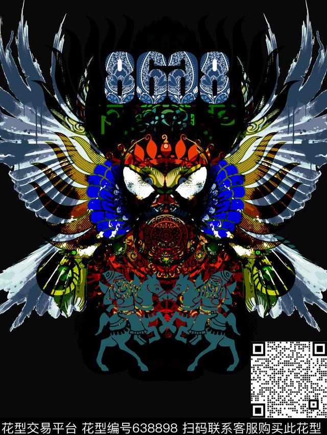 时尚潮流零点--男装休闲风数码印花华亿平台下载（图片编号: 638898） - 瓦栏（Walan）